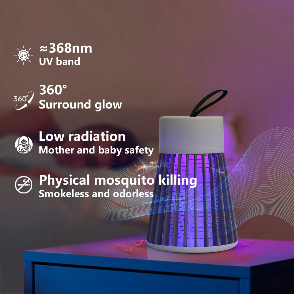 Electric Shock Mosquito Killer Lamp USB Anti Mosquito Trap.