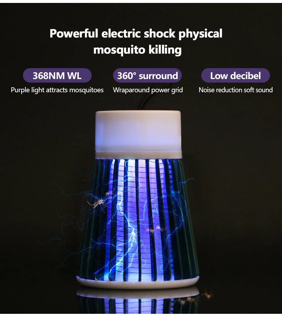 Electric Shock Mosquito Killer Lamp USB Anti Mosquito Trap.