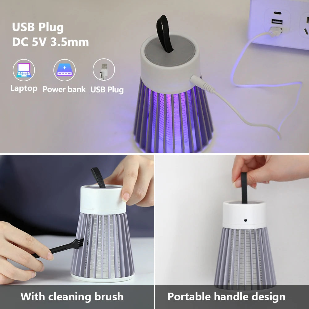 Electric Shock Mosquito Killer Lamp USB Anti Mosquito Trap.